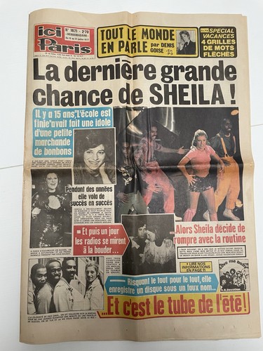 Journal ici paris sheila damia - ici,