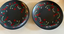 IKEA VINTERFINT Christmas Salad Dessert Plates 7.75" Set of 2 NEW COND