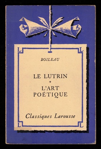 Lutrin art poétique - lutrin,