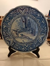 Assiette Royal Sphinx Maastricht Delfts décor chasse