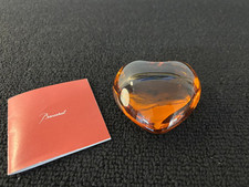 Orange Baccarat Crystal Love Model Heart Paper Press