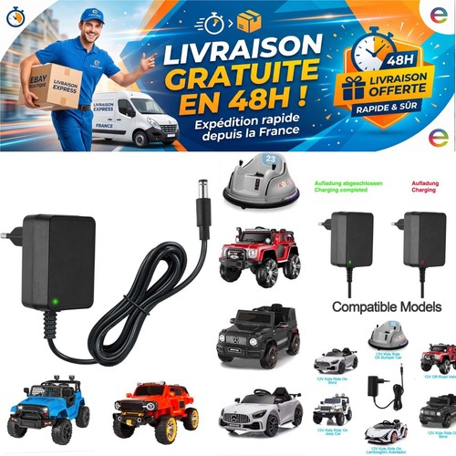 Chargeur 12v pour - 12v, 1a