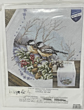 Vervaco Counted Cross Stitch Kit Table Runner Tits On a Branch 12.8" x 33.6"