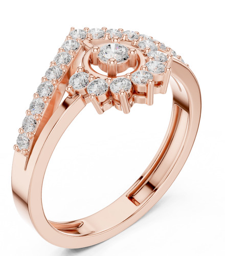 Bague ronde certifiée diamant