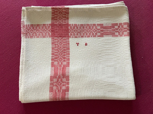 Nappe ancienne coton - nappe, en