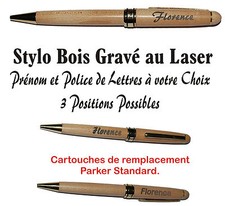Stylo Bille Bois Gravure