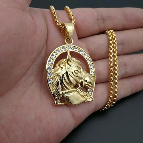 Collier fer cheval - à,