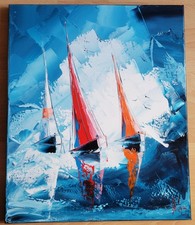 ** HUILE SUR TOILE  (55X46 CM)