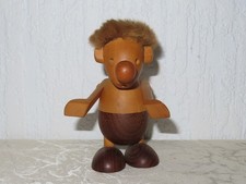 Figurine En Bois Vintage Hans Bolling 'Strit' Danemark ! Design Danois !