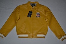 Authentique Avirex Icon Cuir A1 Veste Aviateur Hommes Moutarde Jaune Neuf Taille