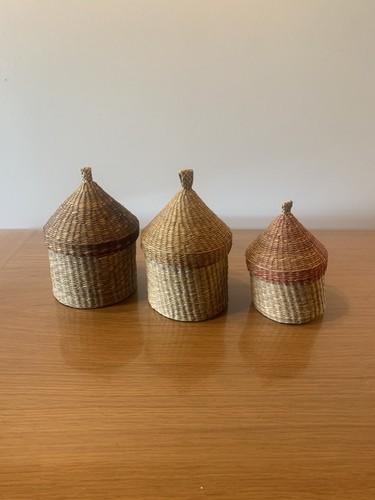 Lot trois petits paniers - lot,