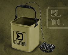 Seau Pliable 5 Litres Deluxe Pour Appât Imperméable Delphin Cubo Seau De Pêche