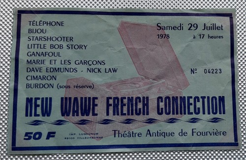 Ticket billet place concert - billet,