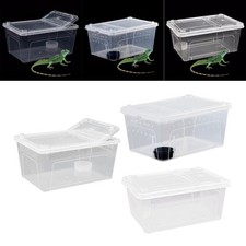 Terrarium transparent pour élevage de grillons, geckos, serpents, reptiles