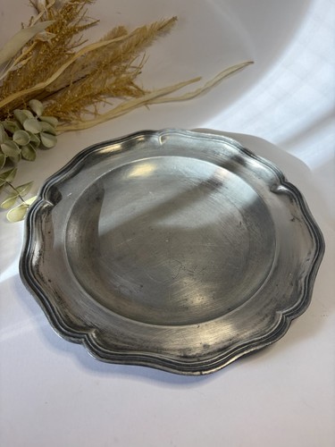 Ancienne assiette étain - en,