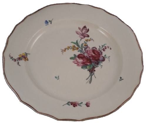 Assiette florale porcelaine - assiette,