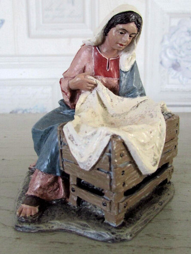Personnage crèche vierge - crèche,