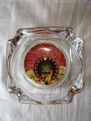 Cendrier verre carre theme - cendrier,