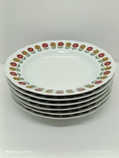 6 Assiettes Creuses Porcelaine