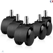 Gvolatee 5 pièces roulette chaise de bureau 11mm x 22mm 360° Rotation pour jeu c