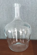 BOUTEILLE BONBONNE CRUCHE VASE EN VERRE TRANSPARENT