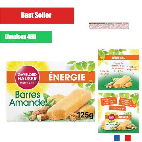 Barres énergétiques amande - barres,