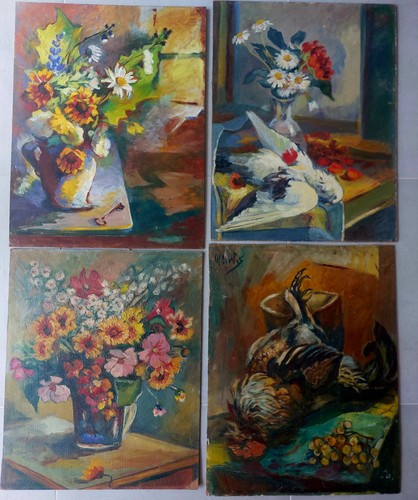 Tableau peinture nature morte - peinture,