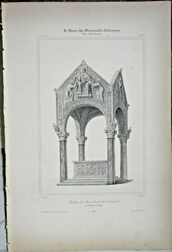 Lithographie tribune maitre - tribune,