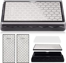 Pierre à aiguiser diamantée double face 600/1200 pierre à aiguiser pour ciseaux