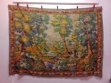 Vintage Fabulous French Aubusson Style Decorative Tapestry 140x190 Cm