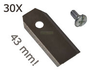 30X 4,3CM acier inox lame pour