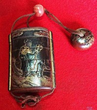 Ancien Netsuke Inro Gold Makie Inro 1800's