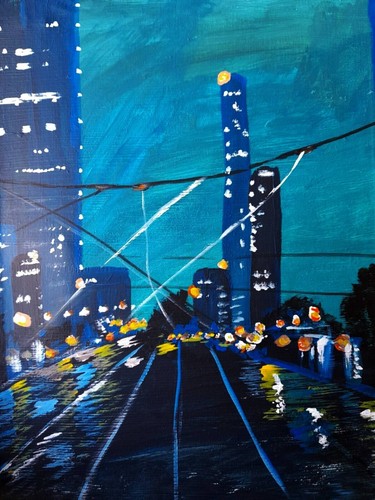Tableau moderne paysage urbain
