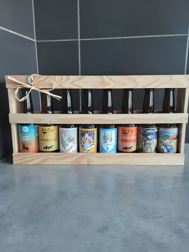Caisse avec bouteilles - caisse, À