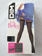 paire de bas noir fantaisie Dim Up "les belles de Dim" neuf taille 2 marque Dim