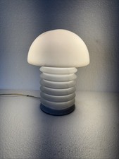 Vintage Plastic 60's Habitat White Plastic Table Lamp Panton Era