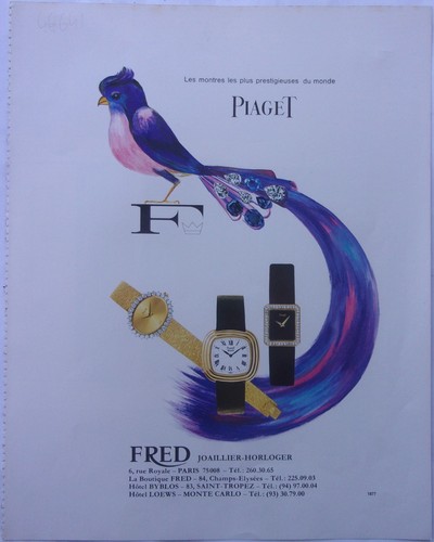Publicite montres piaget - publicite,
