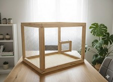 Grande cage oiseaux bois Kit