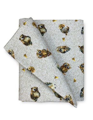 Nappe coton hiboux - en,