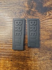 Authentic Breitling OEM 24/20mm Black Logo Caoutchouc Rubber "CUT" Dive Strap 