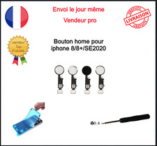 Nappe Bouton Home Complet Iphone 8  8plus 8+ SE2020 Blanc Noir Rose Gold Or 
