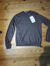 Pull Col V Eric Bompard homme