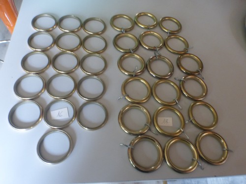 Lot anneaux pour rideaux - 34,
