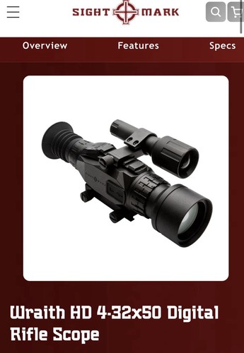 Sightmark wraith 32x50 - wraith, hd