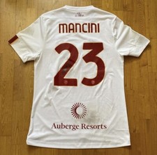 maillot porté match worn shirt maglia trikot unwashed AS Roma Mancini