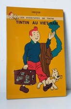 30 x 20 TABLEAU TINTIN en bois laqué Au Vietnam 9Herge Les aventures Art Laquer 