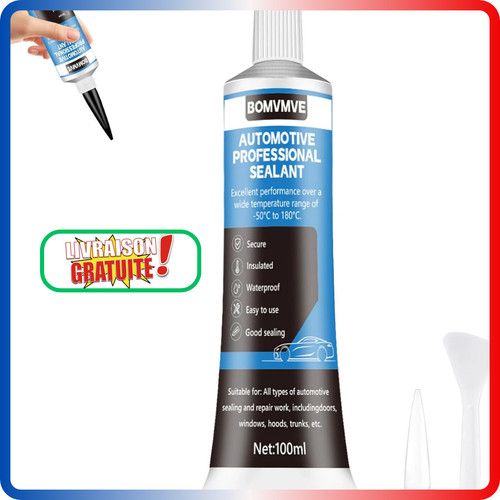 Colle pare brise noir - pare-brise, 100ml