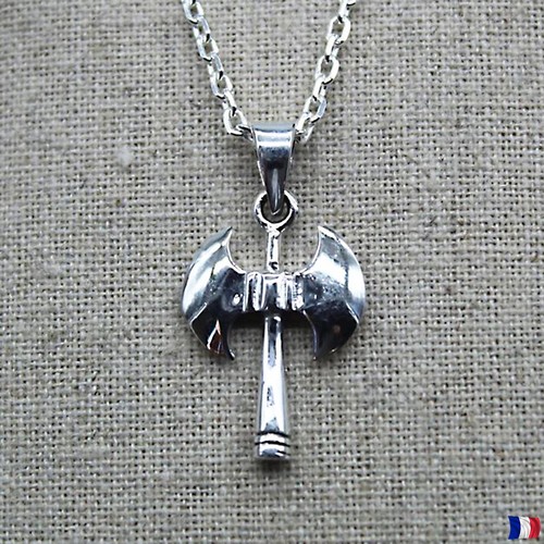 Pendentif hache argent - , 925
