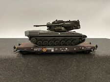 Marklin 48716 Belgian Army Type Slmps Flat Car w/ Cheetah Tank