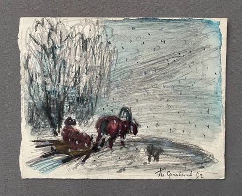 Traineau sous neige - traineau,
